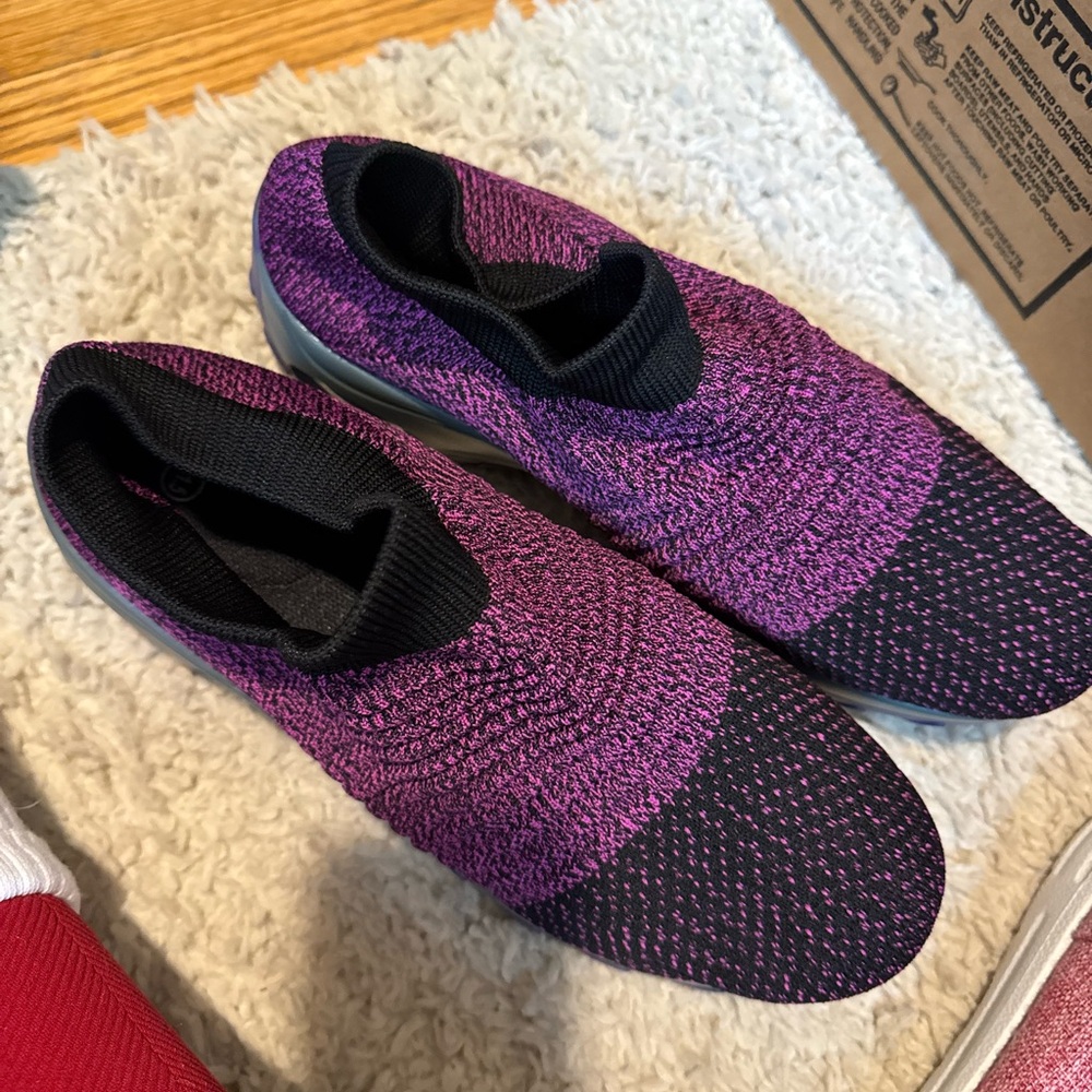 Women's Purple and Black Athletic Shoes